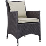 Convene Outdoor Patio Dining Armchair Set of 2 - BUILDMYPLACE