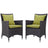 Convene Outdoor Patio Dining Armchair Set of 2 - BUILDMYPLACE