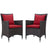 Convene Outdoor Patio Dining Armchair Set of 2 - BUILDMYPLACE