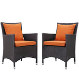 Convene Outdoor Patio Dining Armchair Set of 2 - BUILDMYPLACE