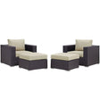 Convene Outdoor Patio Sectional Set - BUILDMYPLACE