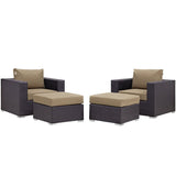 Convene Outdoor Patio Sectional Set - BUILDMYPLACE