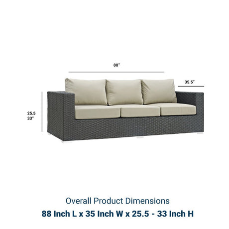 Convene Outdoor Patio Sofa - BUILDMYPLACE