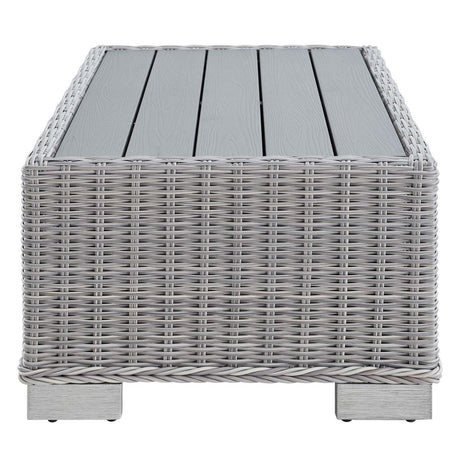 Conway 32" Outdoor Patio Wicker Rattan Coffee Table - BUILDMYPLACE