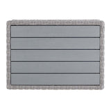 Conway 45" Outdoor Patio Wicker Rattan Coffee Table - BUILDMYPLACE