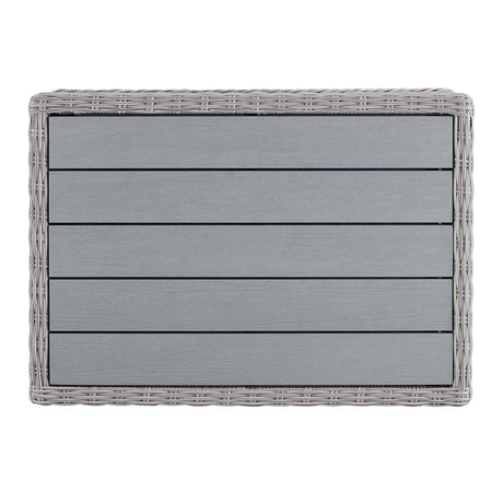 Conway 45" Outdoor Patio Wicker Rattan Coffee Table - BUILDMYPLACE