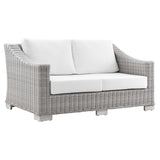 Conway Outdoor Patio Wicker Rattan Loveseat - BUILDMYPLACE