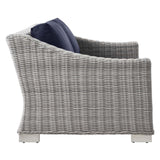 Conway Outdoor Patio Wicker Rattan Loveseat - BUILDMYPLACE