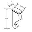 Corbel - 3"W x 13 1/16"H x 5 7/8"D - Aria Shaker Espresso - RTA - BUILDMYPLACE