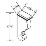 Corbel - 3"W x 13 1/16"H x 5 7/8"D - Charleston Saddle - BUILDMYPLACE