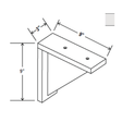 Corbel - 3"W x 9"H x 9"D - Aria Shaker Espresso - BUILDMYPLACE