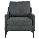 Corland Upholstered Fabric Armchair - BUILDMYPLACE