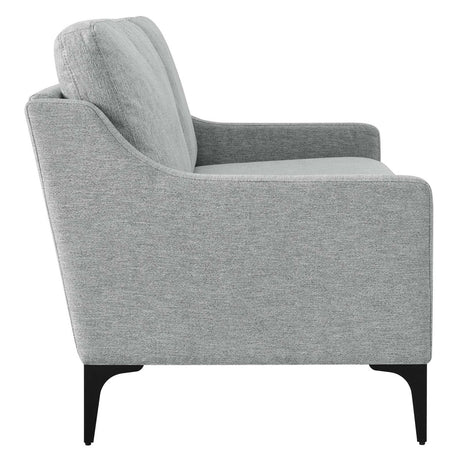 Corland Upholstered Fabric Loveseat - BUILDMYPLACE
