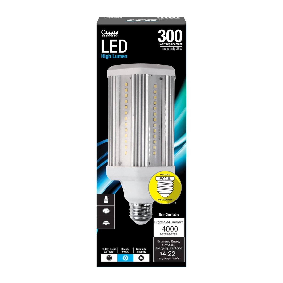 Corn cob - shaped LED Light Bulb, Yard Light Bulb, 10,000 Lumen, 5000K - BUILDMYPLACE