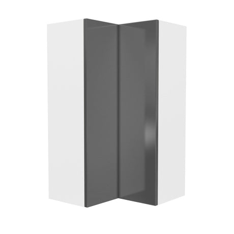 Corner Wall Cabinet | Milano Slate | 24W x 42H x 12D - BUILDMYPLACE