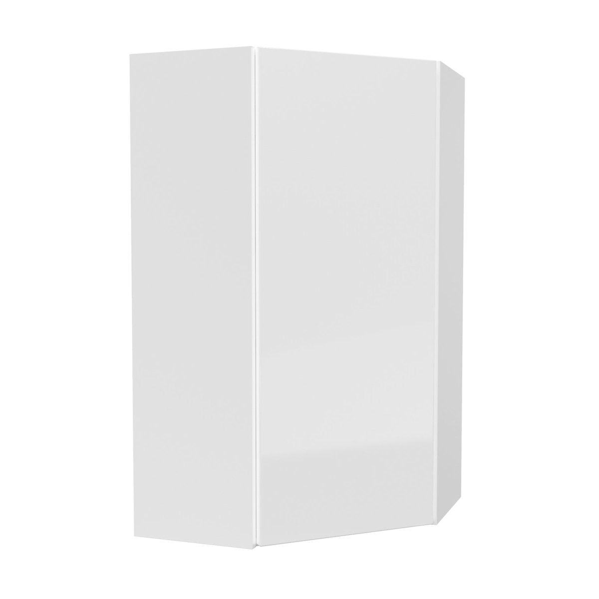 Corner Wall Cabinet | Milano White | 24W x 42H x 12D - BUILDMYPLACE