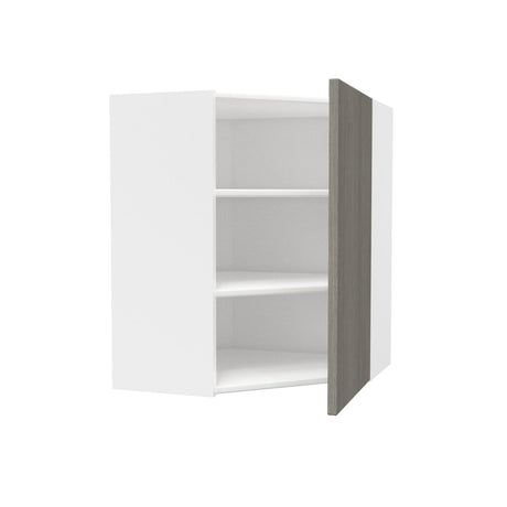 Corner Wall Kitchen Cabinet| Matrix Silver | 24W x 30H x 12D - BUILDMYPLACE