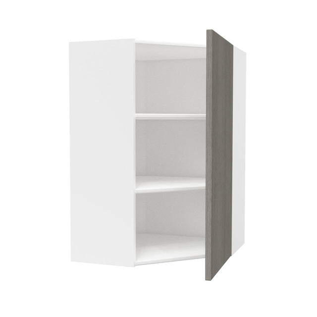 Corner Wall Kitchen Cabinet| Matrix Silver | 24W x 36H x 12D - BUILDMYPLACE