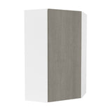 Corner Wall Kitchen Cabinet| Matrix Silver | 24W x 42H x 12D - BUILDMYPLACE