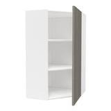 Corner Wall Kitchen Cabinet| Matrix Silver | 24W x 42H x 12D - BUILDMYPLACE