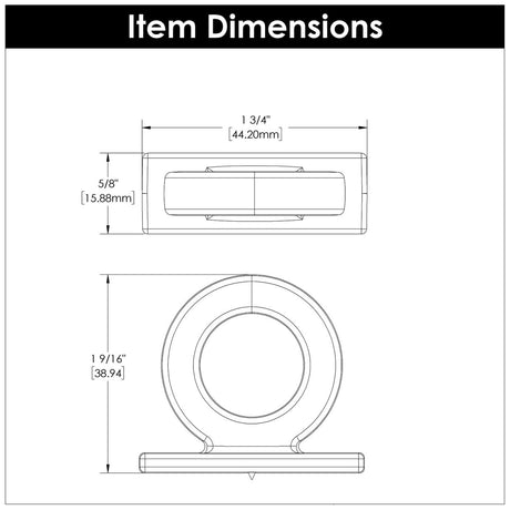 Corsa Collection - Belwith Keeler - Knob, 1 - 3/4" X 1 - 1/2" | B078787 - BUILDMYPLACE