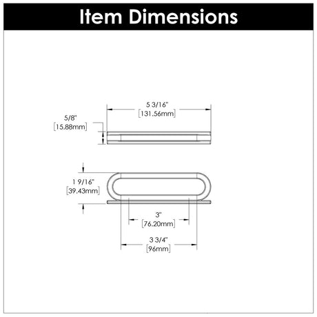 Corsa Collection - Belwith Keeler - Pull, 3" & 96mm C/C | B078785 - BUILDMYPLACE