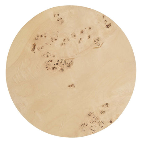Cosmos 16" Round Burl Wood Side Table - BUILDMYPLACE