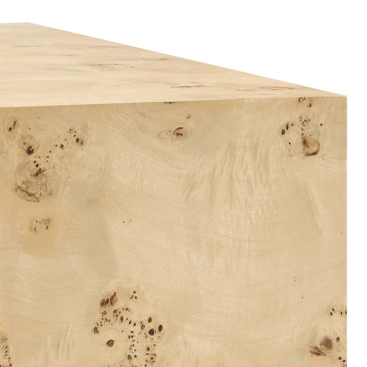 Cosmos 16" Square Burl Wood Side Table - BUILDMYPLACE