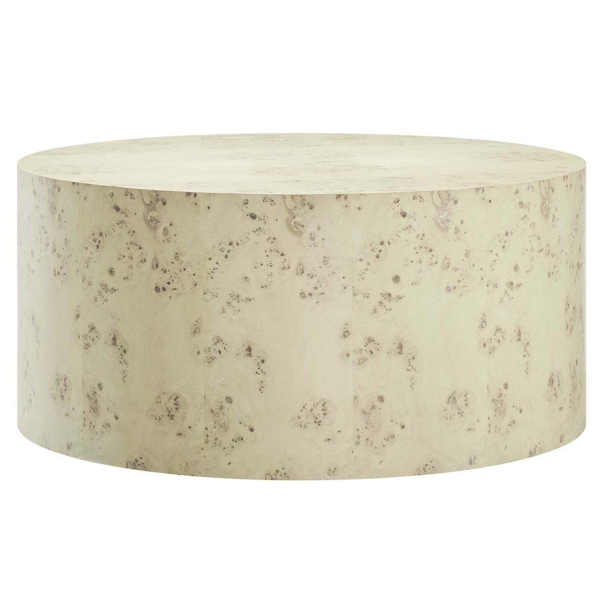 Cosmos 35" Round Burl Wood Coffee Table - BUILDMYPLACE