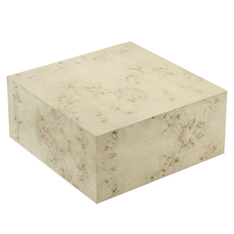 Cosmos 36" Square Burl Wood Coffee Table - BUILDMYPLACE