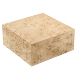 Cosmos 36" Square Burl Wood Coffee Table - BUILDMYPLACE