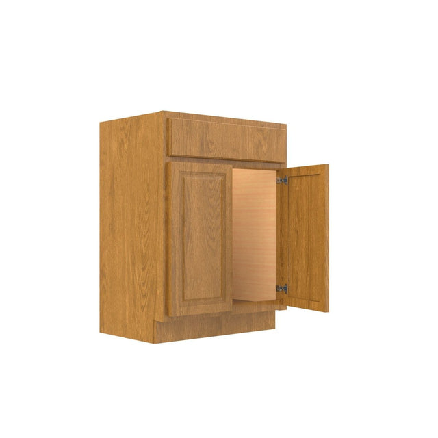 Country Oak 24"W x 32.5"H x 18"D Vanity Base Cabinet - BUILDMYPLACE