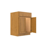 Country Oak 24"W x 32.5"H x 24"D Vanity Base Cabinet - BUILDMYPLACE