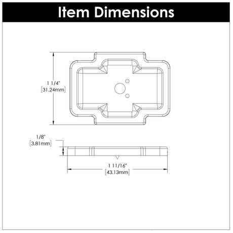 Coventry Collection - Belwith Keeler - Backplate, 1 - 3/4" X 1 - 1/4" | B077995 - BUILDMYPLACE