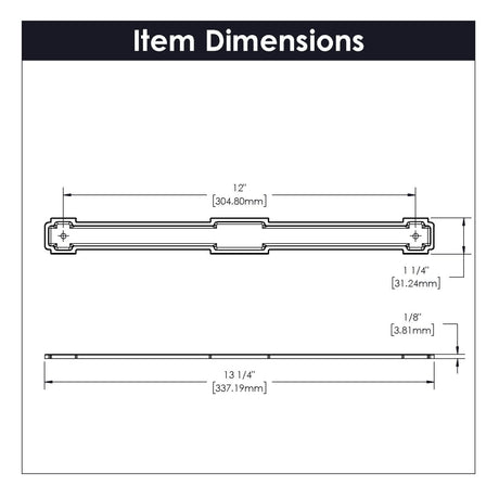 Coventry Collection - Belwith Keeler - Backplate, 12" C/C | B079455 - BUILDMYPLACE