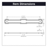 Coventry Collection - Belwith Keeler - Backplate, 224mm C/C | B079454 - BUILDMYPLACE