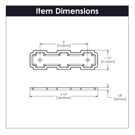 Coventry Collection - Belwith Keeler - Backplate, 3" C/C | B077996 - BUILDMYPLACE