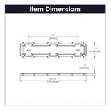 Coventry Collection - Belwith Keeler - Backplate, 96mm C/C | B077997 - BUILDMYPLACE