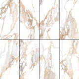 CRASH BEIGE 24 in. x 48 in. x 8.5 mm MATT CARVING Marble Look Tile - Porcelain Floor and Wall Tile (15.50 Sqft/Box) - BUILDMYPLACE