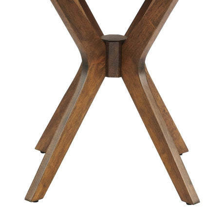 Crossroads 24" Round Wood Side Table - BUILDMYPLACE