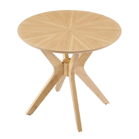 Crossroads 24" Round Wood Side Table - BUILDMYPLACE
