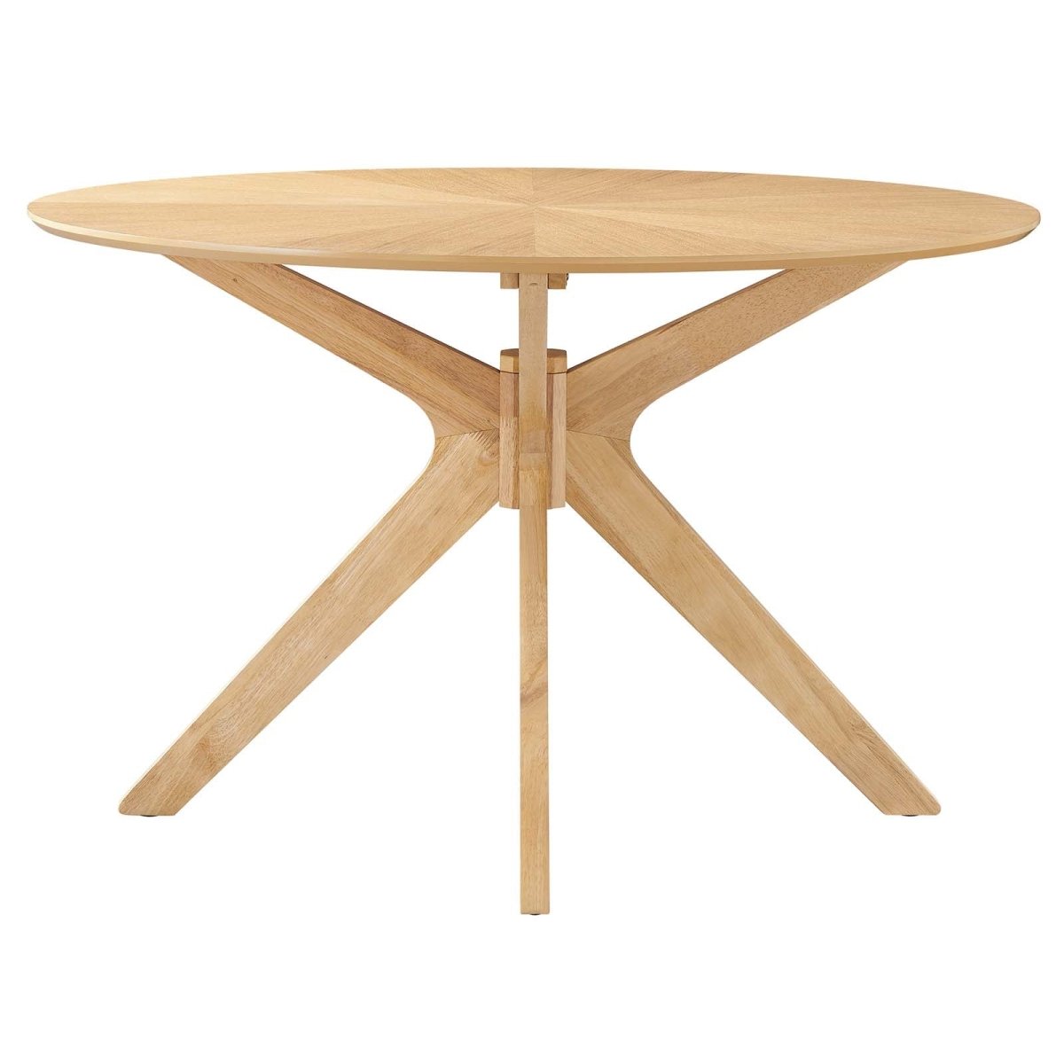 Crossroads 47" Round Wood Dining Table - BUILDMYPLACE