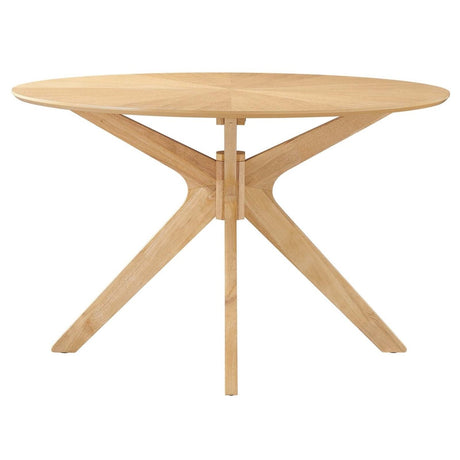 Crossroads 47" Round Wood Dining Table - BUILDMYPLACE