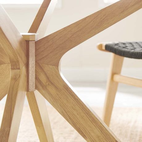 Crossroads 47" Round Wood Dining Table - BUILDMYPLACE