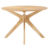 Crossroads 63" Oval Wood Dining Table - BUILDMYPLACE