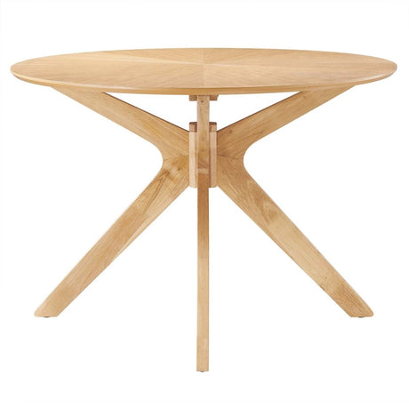 Crossroads 63" Oval Wood Dining Table - BUILDMYPLACE