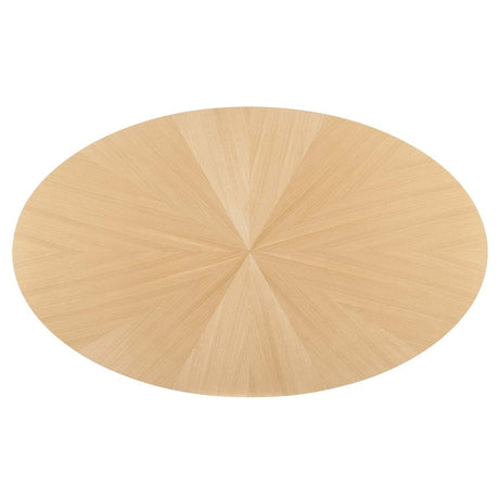 Crossroads 71" Oval Wood Dining Table - BUILDMYPLACE