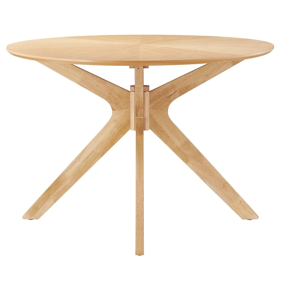 Crossroads 71" Oval Wood Dining Table - BUILDMYPLACE