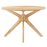 Crossroads 71" Oval Wood Dining Table - BUILDMYPLACE