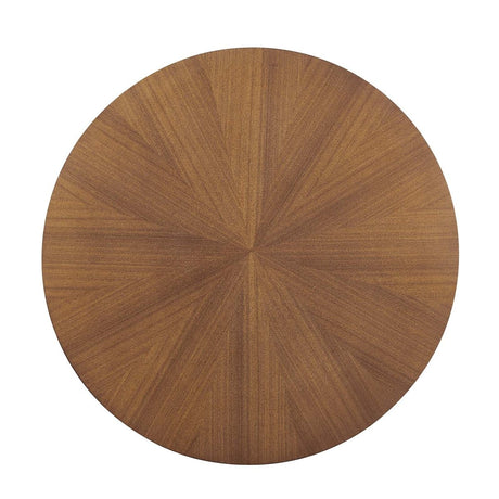 Crossroads Round Wood Coffee Table - BUILDMYPLACE